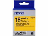 Epson Tape - LK5YBP Pastel BLK/Yell 18/9, C53S655003