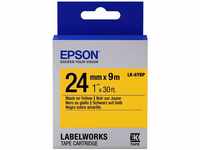 Epson lk-6ybp – Bänder für Drucker Etiketten (schwarz auf gelb, LabelWorks