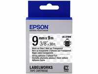 Epson Label/LK-3TBW Strong Adh 9mm x 9m BK/CL