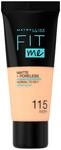 Maybelline New York Make Up, Fit Me. Matte + Poreless Make-Up Nr. 115 Ivory,