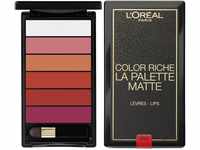 L'Oréal Paris Lip Palette Lippenstiftpalette Matte Bold, 1er Pack (1 x 6 g)
