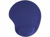 InLine 55453B Maus-Pad, blau, mit Gel Handballenauflage, 230x205x20mm