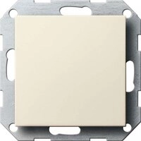 Gira 026801 Blindabdeckung mit Tragring System 55, cremewei&szlig;