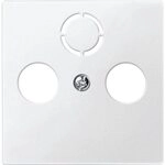 Schneider Electric Merten Zentralplatte f&uuml;r Antennensteckdosen, System M,