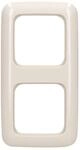 Busch-Jaeger 2512-212 2-fach Rahmen (Duroplast) Cremewei&szlig; Busch-Duro 2000 SI