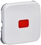 Busch-Jaeger 2509-214 Wippe mit roter Kalotte (Thermoplast) Alpinwei&szlig; Reflex SI