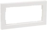 Gira 100229 Abdeckrahmen 2 fach mittelsteg Gira E2, reinwei&szlig;