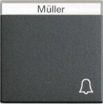 Gira 067328 Wippe Symbol Klingel Beschriftungsfeld System 55, anthrazit