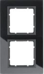 Hager B7 &ndash; Rahmen 2 Elemente Glas anthrazit