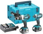 Makita 18 V 2 x 5 Ah Li-Ion Hammer Drill/Impact Driver Kit, 1 St&uuml;ck, DLX2145TJ