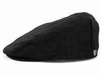 BRIXTON Herringbone Cap Flatcap Schirmmütze Schiebermützen (58 cm - schwarz)