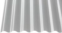 Polycarbonat Wellplatten Profilplatten Sinus 76/18 wabe Struktur klar 2,8 mm...