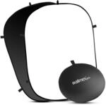 Walimex pro 2 in 1 Falthintergrund schwarz/wei&szlig; 150 x 200 cm, robuster