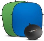 Walimex pro 2 in 1 Falthintergrund gr&uuml;n/ blau 200 x 230 cm, robuster...