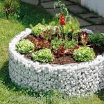 bellissa - Gabionen-Hochbeet rund Durchmesser 92cm au&szlig;en 72cm innen, H&ouml;he 40cm -