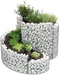 bellissa &ndash; Gabionen Kr&auml;uterspirale verzinkt 200x150x80cm - Kr&auml;uterschnecke