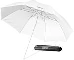 Walimex pro Mini Durchlichtschirm 91 cm Durchmesser, Fotoschirm faltbar auf 40 cm
