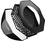 Walimex Pro Octagon Softbox Plus (Orange Line, 120 cm Durchmesser, Auroa/Bowens)