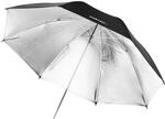 Walimex Pro Zweilagiger Reflexschirm (109 cm) schwarz/silber