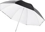 Walimex pro 2in1 Reflex- und Durchlichtschirm wei&szlig;, Fotoschirm 109 cm Durchmesser,