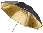 Walimex Pro Zweilagiger Reflexschirm (109 cm) schwarz/gold