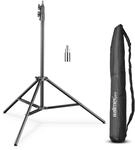 Walimex pro FT-8051 Lampenstativ 260cm - Lichtstativ mit Federd&auml;mpfung, H&ouml;he max