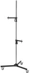 Walimex pro Rollstativ 223 cm, Blitzstativ belastbar bis 12 kg, Studiostativ mit zwei