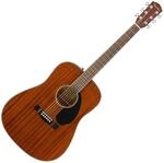 Fender CD-60S Dreadnought, Walnut Fingerboard, All-Mahogany, Natural, Full Size,