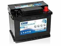Exide EP500 Dual AGM Starter-Batterie und Versorgungsbatterie 12V 60Ah 500Wh...