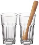 Leonardo Bar Longdrink-Gl&auml;ser mit St&ouml;&szlig;el, 2 x sp&uuml;lmaschinengeeignete Mojito,