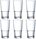 Arcoroc ARC H7764 Stack Up Longdrinkglas, 290ml, Glas, transparent, 6 St&uuml;ck