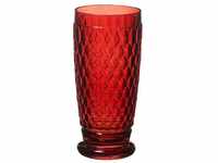 Villeroy & Boch Boston Coloured Longdrinkglas Red, 400 ml, Kristallglas, Rot