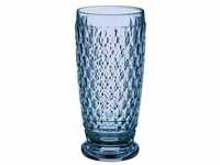 Villeroy und Boch Boston Coloured Longdrinkglas Blue, 400 ml, Kristallglas, Blau,