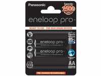 Panasonic eneloop pro, Ready-to-Use Ni-MH Akku, AA Mignon, 2er Pack, min. 2500...