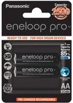 Panasonic eneloop pro, Ready-to-Use Ni-MH Akku, AA Mignon, 2er Pack, min. 2500...