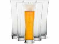 SCHOTT ZWIESEL Weizenbierglas Beer Basic 0,3 l (6er-Set), geradlinige...