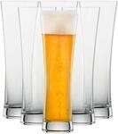 SCHOTT ZWIESEL Weizenbierglas Beer Basic 0,3 l (6er-Set), geradlinige Weizengl&auml;ser