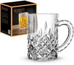 Nachtmann Bierkrug mit Schliffdekoration, Bierglas, Kristallglas, 600 ml, Noblesse,