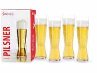 Spiegelau 4-teiliges Pilsstangen-Set, Biergläser, Kristallglas, 425 ml, , Beer