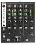 SkyTec STM-7010 - DJ Mischpult, 4 Kan&auml;le mit USB-Eingang, Club Mixer, DJ Mixer,