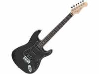 Rocktile Pro ST60-BK E-Gitarre schwarz (1 Humbucker, 2 Single Coils, 22 Bünde,