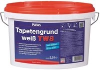 Pufas 12901000 TW8 Tapetengrund Tapetengrundierung, wei&szlig;, 2.5 Liter