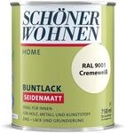 DurAcryl Buntlack Cremewei&szlig; 750 ml RAL 9001 Seidenmatt Sch&ouml;ner Wohnen