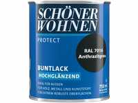 Profidur 750 ml Buntlack RAL 7016 Anthrazitgrau Hochglänzend Schöner Wohnen