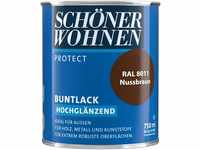 Profidur 750 ml Buntlack RAL 8011 Nussbraun Hochglänzend Schöner Wohnen