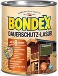 Bondex Dauerschutz Lasur Tannengr&uuml;n 0,75 L f&uuml;r 10 m&sup2; | Hoher Wetter- und UV-Schutz