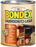 Bondex Dauerschutz Lasur Ebenholz 0,75 L f&uuml;r 10 m&sup2; | Hoher Wetter- und UV-Schutz