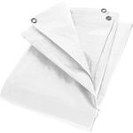 Zill Gewebeplane wei&szlig; 6 x 12 Meter 180 g/m&sup2; PE - Holzabdeckplane Abdeck-Plane