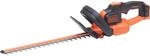 Black+Decker Akku Heckenschere (mit Antiblockierfunktion und hohem Bedienkomfort, 18