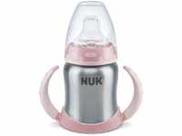 NUK Learner Cup Trinklernbecher, auslaufsicher, hochwertiger Edelstahl, langlebig und